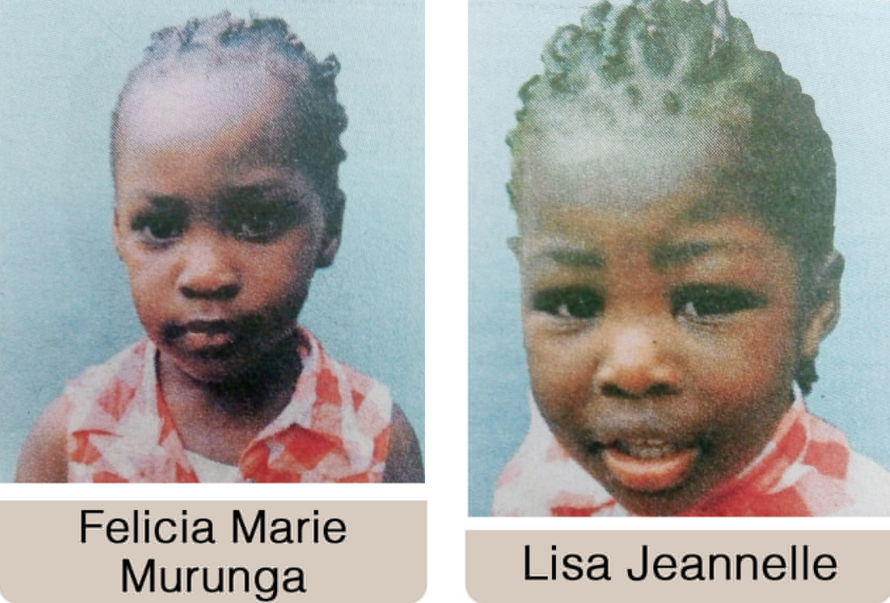 Obituary Image of Felicia Marie Murunga and Lisa Jeanelle, two angels killed in a school bus accident six years ago