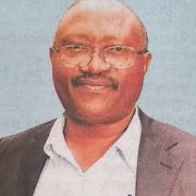 Obituary Image of Eng. John Kuria Kamau