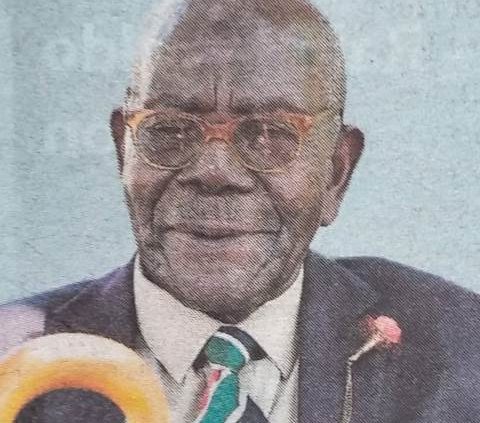 Obituary Image of Ex-Senior Chief Mzee Wanga Mahanga Oniangi Hsc