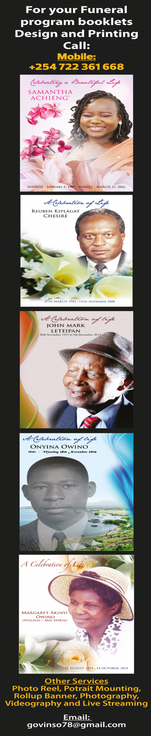 Obituary Image of Obituary Kenya | Welcome