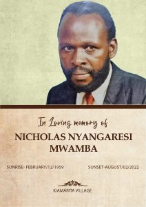 Obituary Image of NICHOLAS NYANGARESI MWAMBA