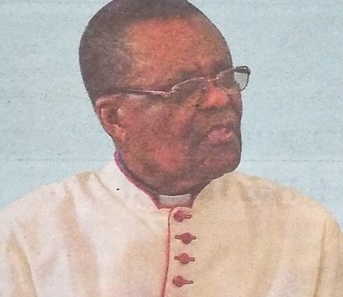 Obituary Image of Rev. Canon Emeritus Jared Indetie Eshamwata